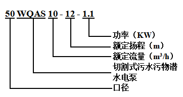 WQAS切割式污水潜水电泵(图1)