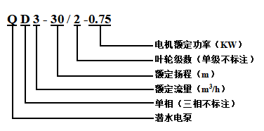 QD/Q系列多级潜水电泵(图1)