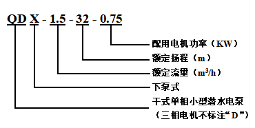 QDX/QX系列潜水泵(图1)