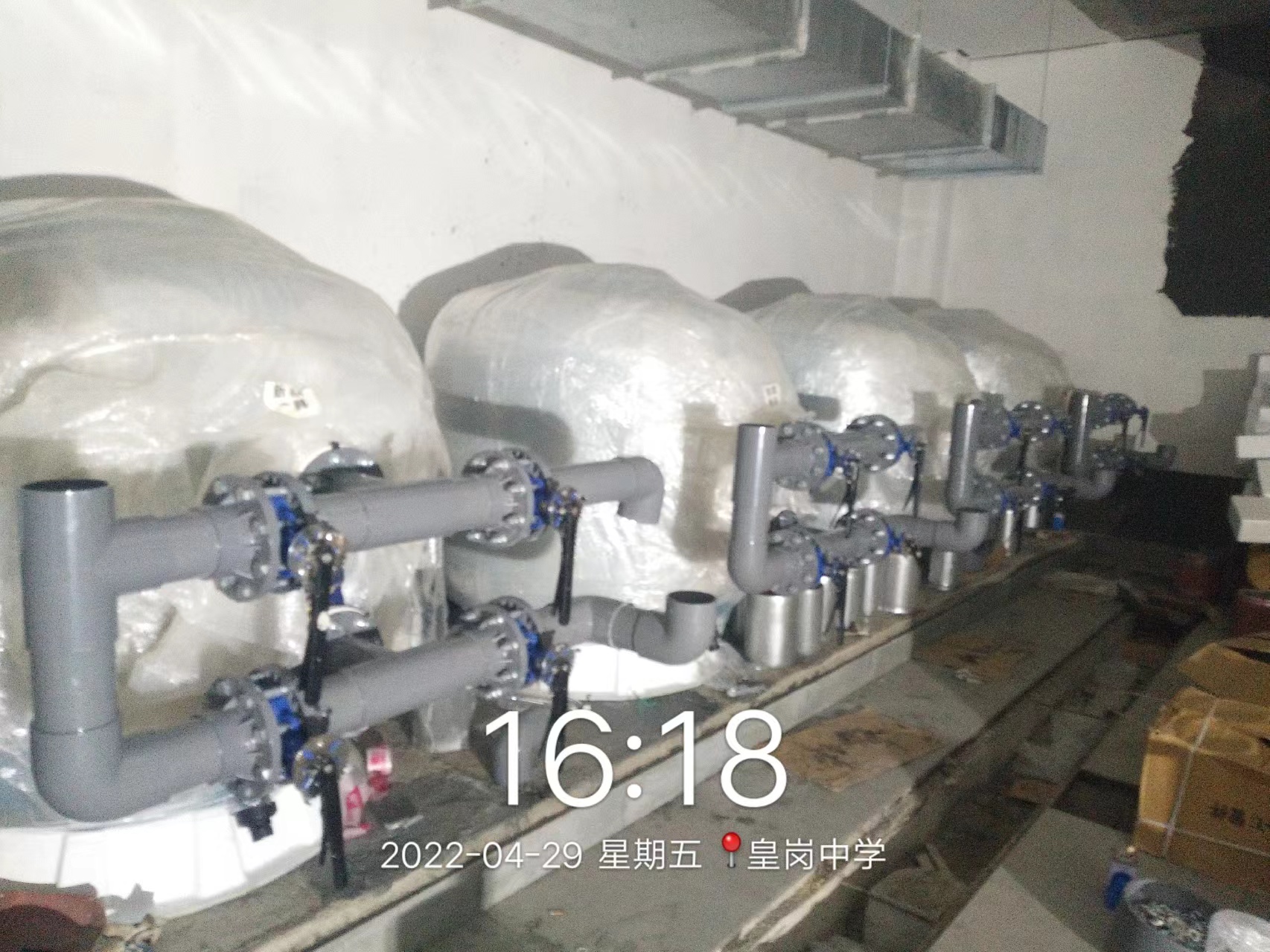 皇岗中学项目泳池工程--建设中(图4)